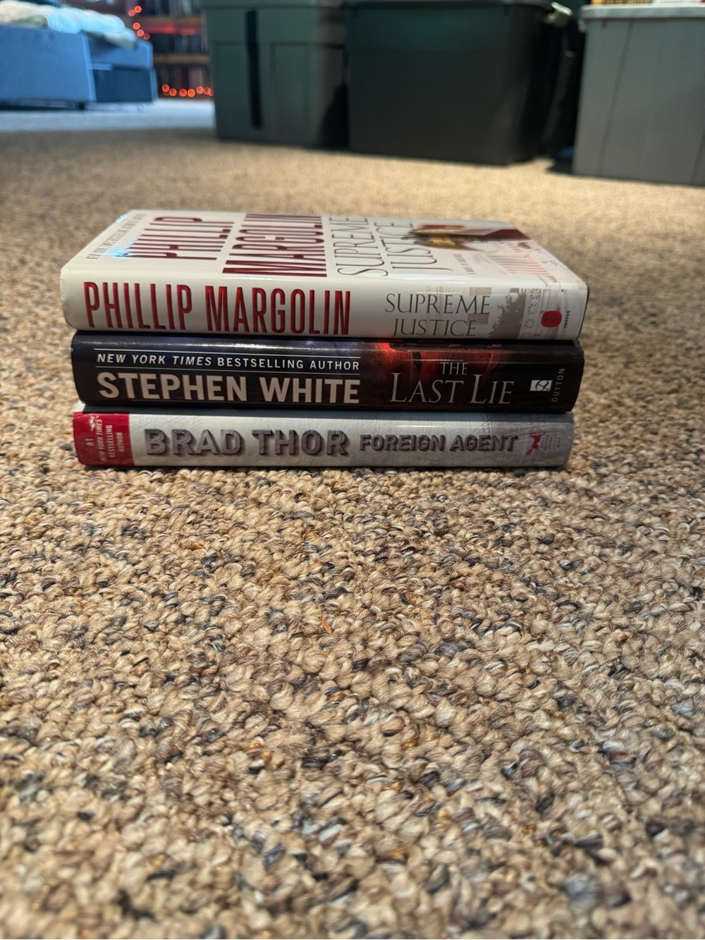 Book Bundle! Brad Thor, Stephen White & Phillip Margolin, Hardcovers! Like New!